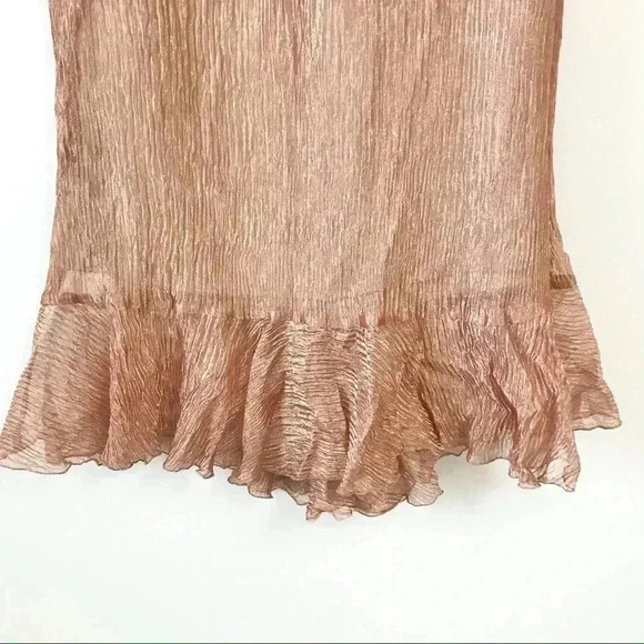 Pronovias Barcelona Black & Rose Gold Beaded Vintage Two Piece Shirt & Skirt Set - Picture 12 of 15